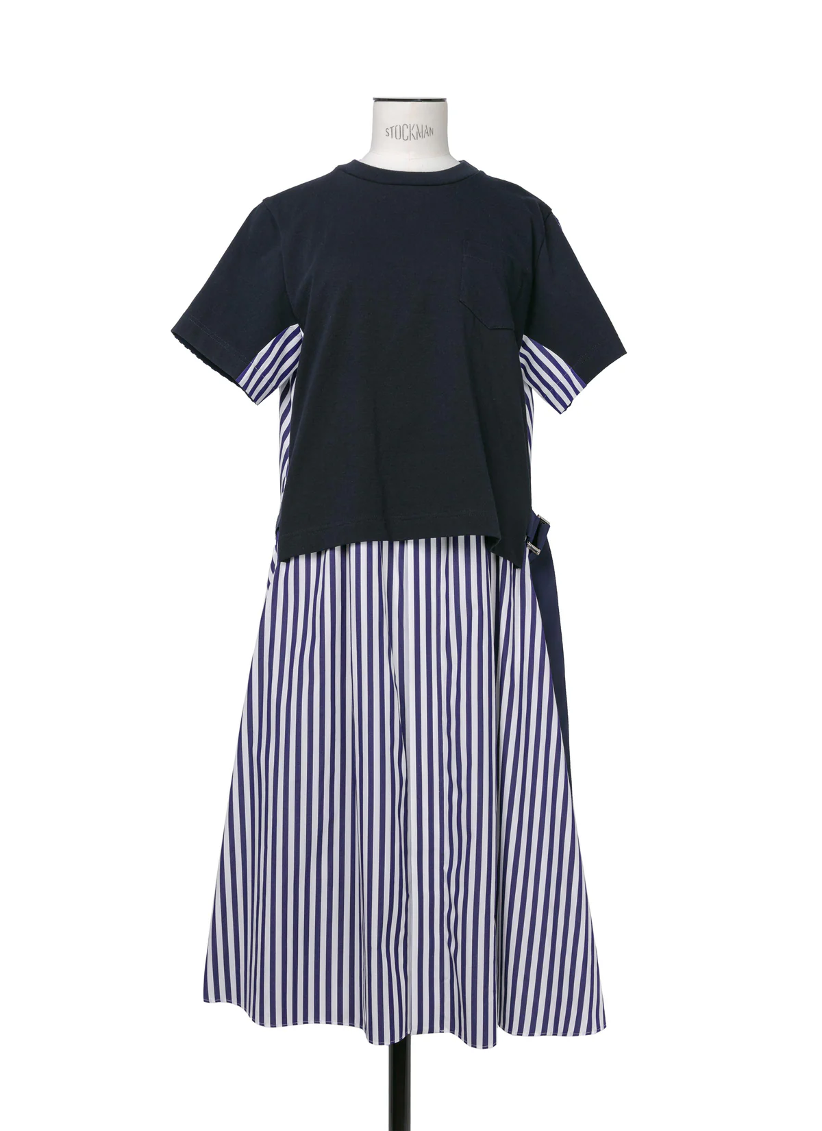 ドメブラ_sacai（サカイ）Cotton Poplin x Cotton Jersey Dress
