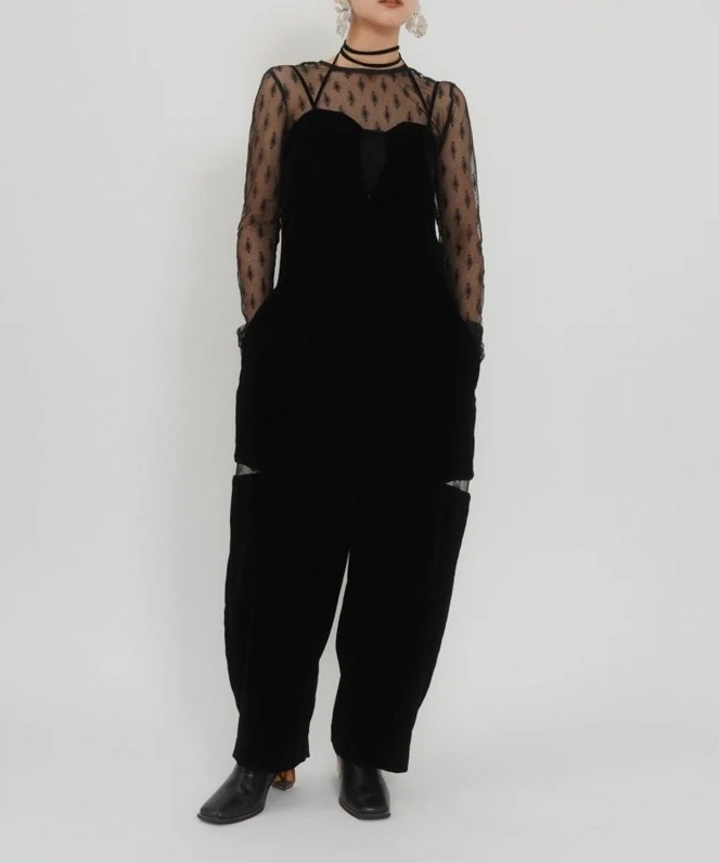 KnuthMarf pattern lace all in one black