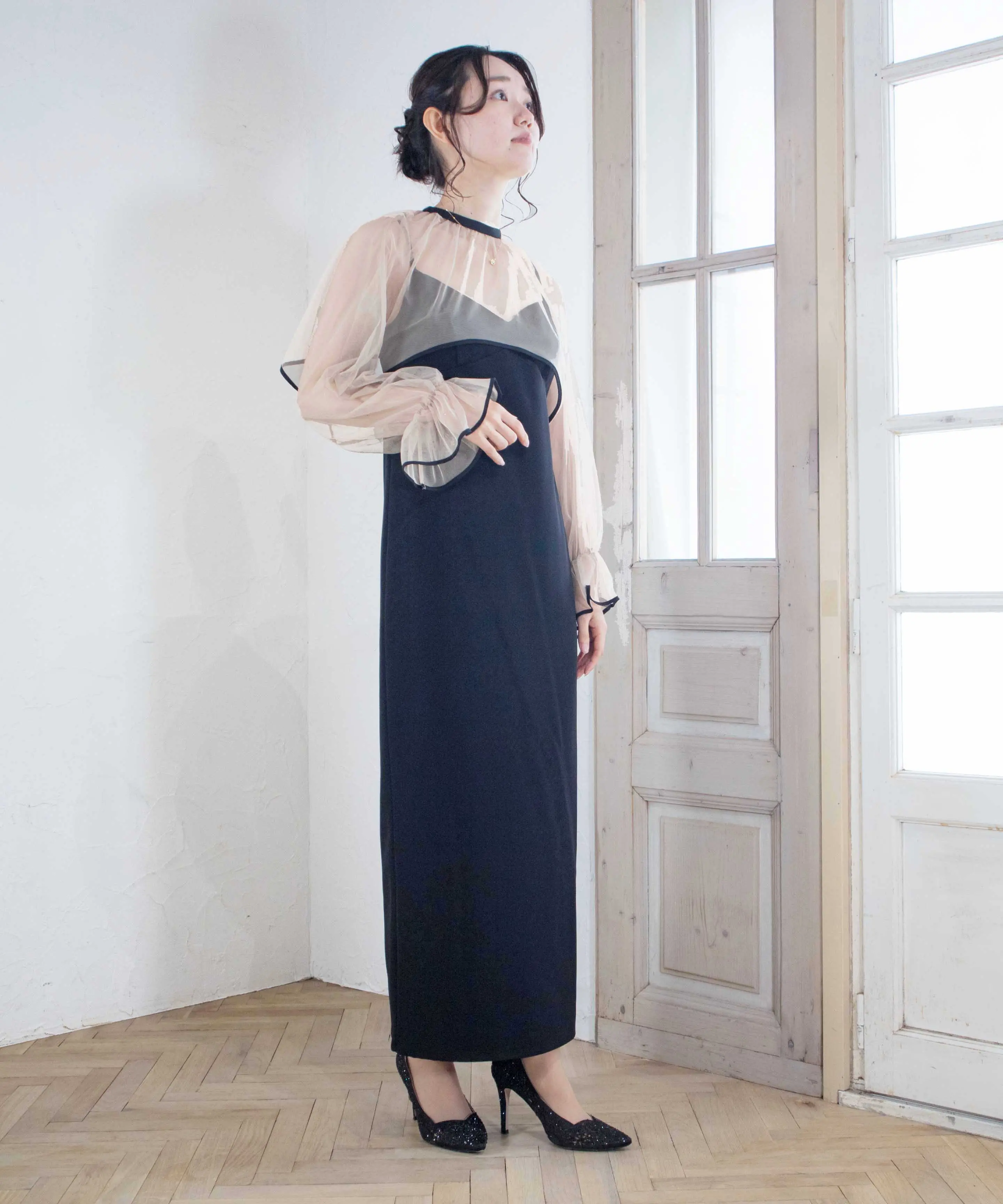 Sサイズ】MANY WAY AIRY VEIL DRESS Ameri VINTAGE（アメリ