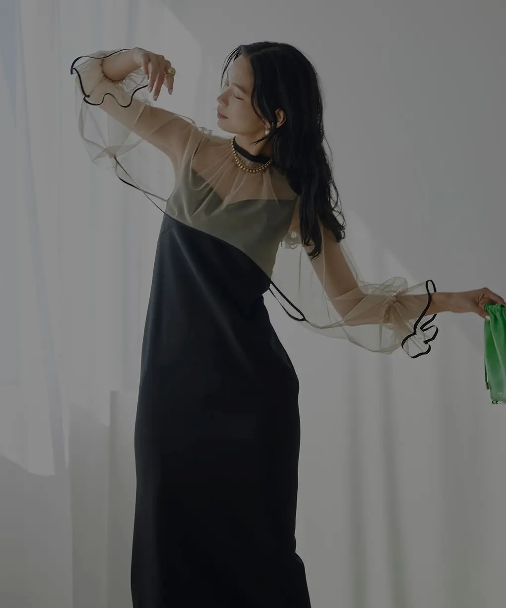 Sサイズ】MANY WAY AIRY VEIL DRESS Ameri VINTAGE（アメリ  