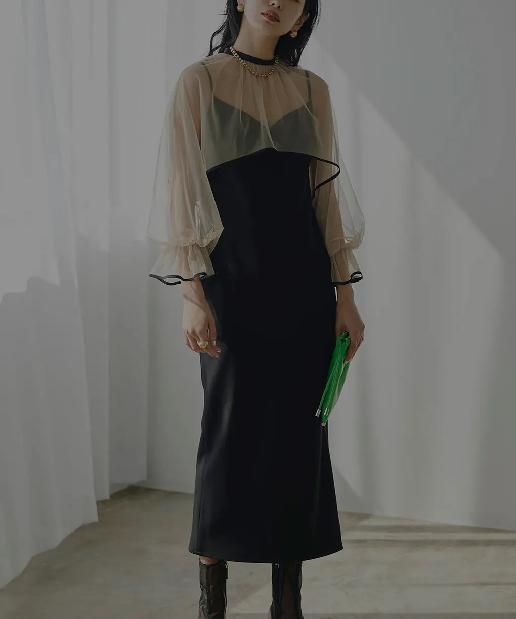 アメリヴィンテージ MANY WAY AIRY VEIL DRESS パーティー Ameri ワンピース 「AMERI/アメリ」MANY WAY AIRY VEIL DRESS