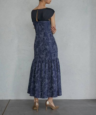 Mサイズ】LADYドッキングベアジャガードドレス LAGUNAMOON