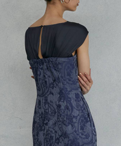 LAGUNAMOON ドッキングベアジャガードドレス LAGUNAMOON（ラグナムーン）の「LADYドッキングベアジャガード