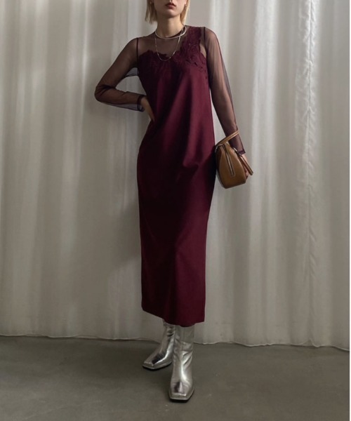 Ameri VINTAGE(アメリヴィンテージ) 【Mサイズ】UND RENEE CUTWORK DRESSShareris | 特別な”時