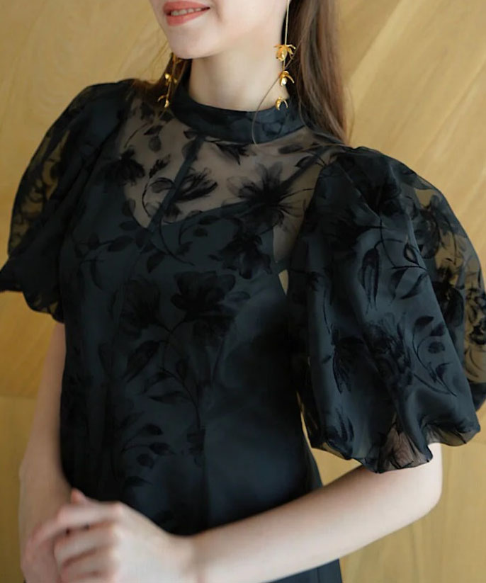スーツ・フォーマル・ドレス acka all sheer flower dress Acka all sheer flower dress（beige） - メルカリ