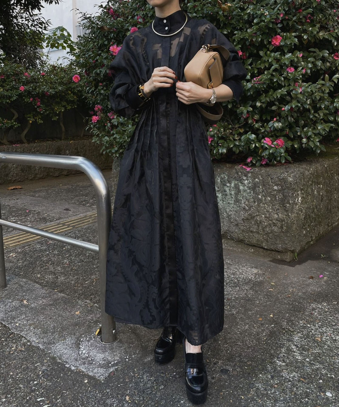 Ameri VINTAGE ＊ シアーラメワンピース
