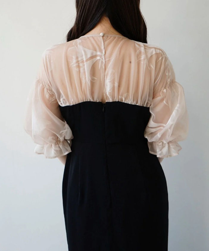 Acka sheer puff dress（black）シアーパフドレス｜Yahoo!フリマ
