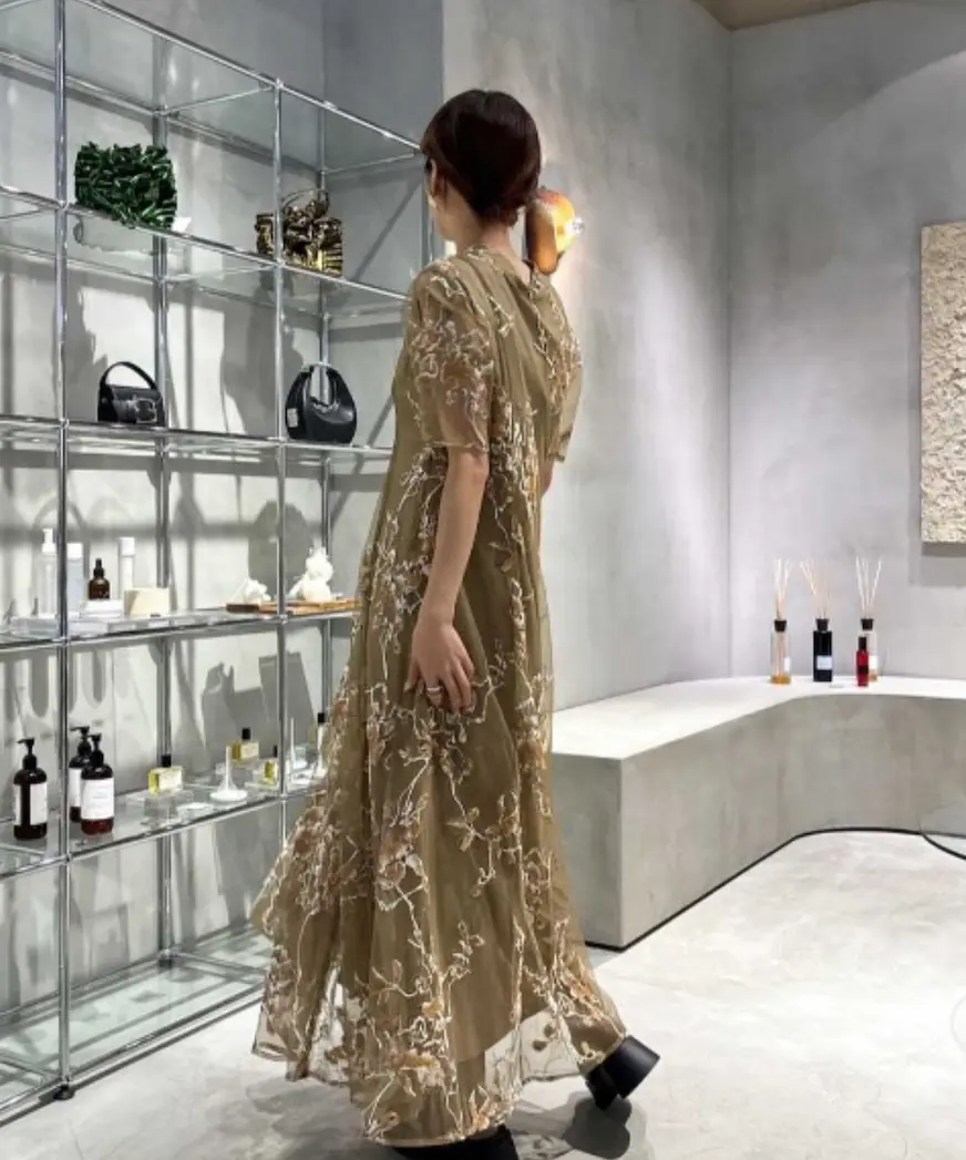 アメリビンテージ　オケージョンドレス Ameri VINTAGE（アメリ ヴィンテージ）UND GYPSUM ART DRESS