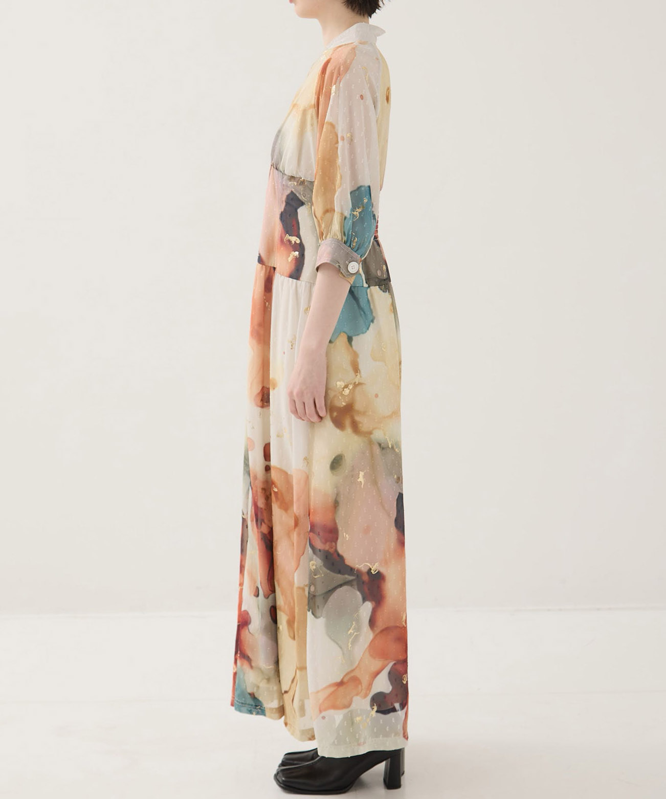 Mサイズ EX Art Organdy Dress Ameri VINTAGE アメリヴィンテージ のレンタル 結婚式・2次会・パーティ・お呼ばれの高級ブランドドレス・ワンピースのレンタルなら シェアリス