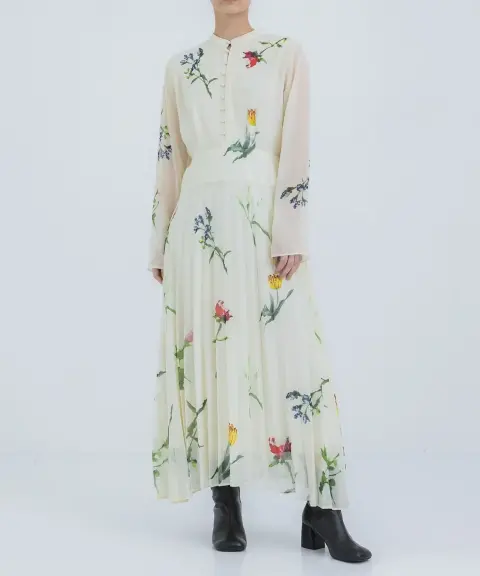 Ameri VINTAGE（アメリヴィンテージ） 【Mサイズ】SOFIA PLEATS DRESS