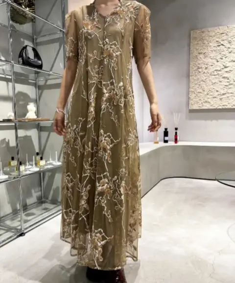 Ameri VINTAGE（アメリヴィンテージ） 【Sサイズ】2WAY WILD ROSE CANVAS ART DRESS