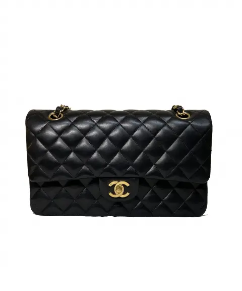 CHANEL（シャネル） 【注文不可】マトラッセ ダブルフラップ ラムスキン ブラック