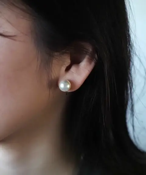 JUNO（ジュノ） 【日本製】磨き貝パールイヤリング【10mm】