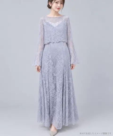 Ameri VINTAGE（アメリヴィンテージ） 【Sサイズ】RASCHEL LACE LAYERED DRESS